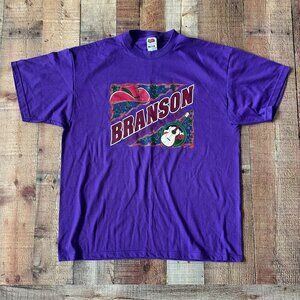 Vtg 1996 90s Branson Missouri Single Stitch Shirt Country Music Guitar Size XL